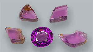Purple pyrope-almandine garnets from Manica Province, Mozambique Purple pyrope-almandine garnets from Manica Province, Mozambique