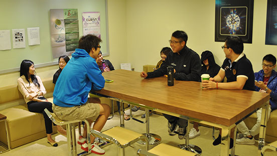 The student lounge is just one place where lifelong friendships are made. 