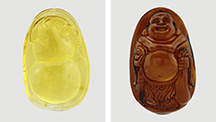 Four types of heated Baltic amber Four types of heated Baltic amber