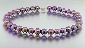 Bead-cultured pearl necklace from China Bead-cultured pearl necklace from China