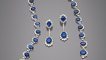 Suite containing over 36 carats of Yogo sapphire Suite containing over 36 carats of Yogo sapphire
