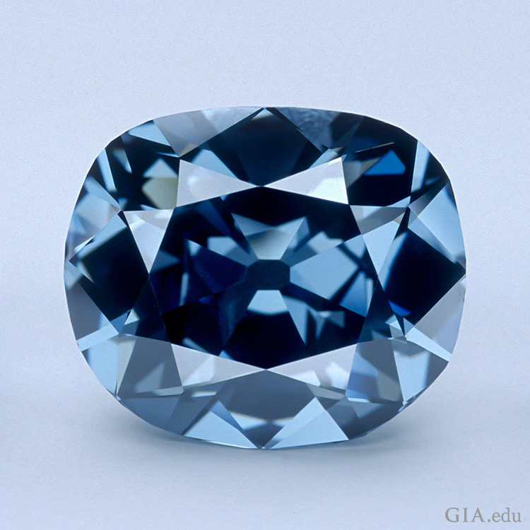 This deep-blue 45.52 carat April birthstone is the famous Hope diamond. This deep-blue 45.52 carat April birthstone is the famous Hope diamond.