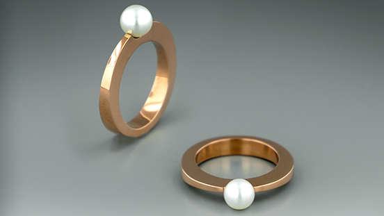 Learn to move metal with precise strokes of a hammer to forge the shape of this timeless ring. Skills include fabrication, sawing, and creating a peg to set a pearl or bead.